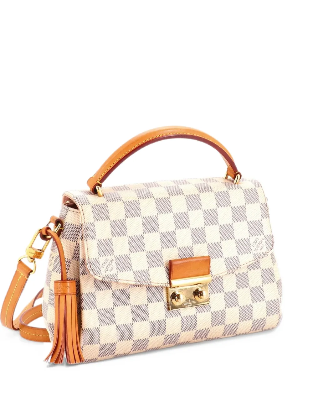 Louis Vuitton Pre-Owned Croisette Handbag Damier crossbody bag - White