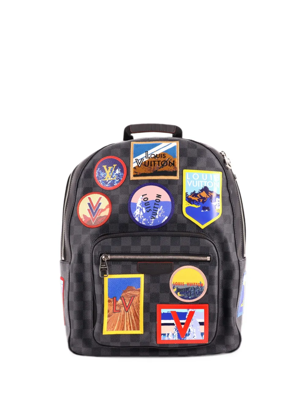 Louis Vuitton Pre-Owned Josh Alps Patches Damier Graphite backpack - Nero