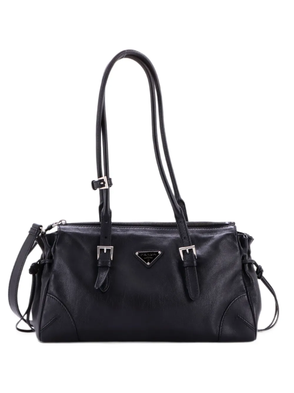 Prada Pre-Owned Karin Handbag Leather Medium shoulder bag - Nero