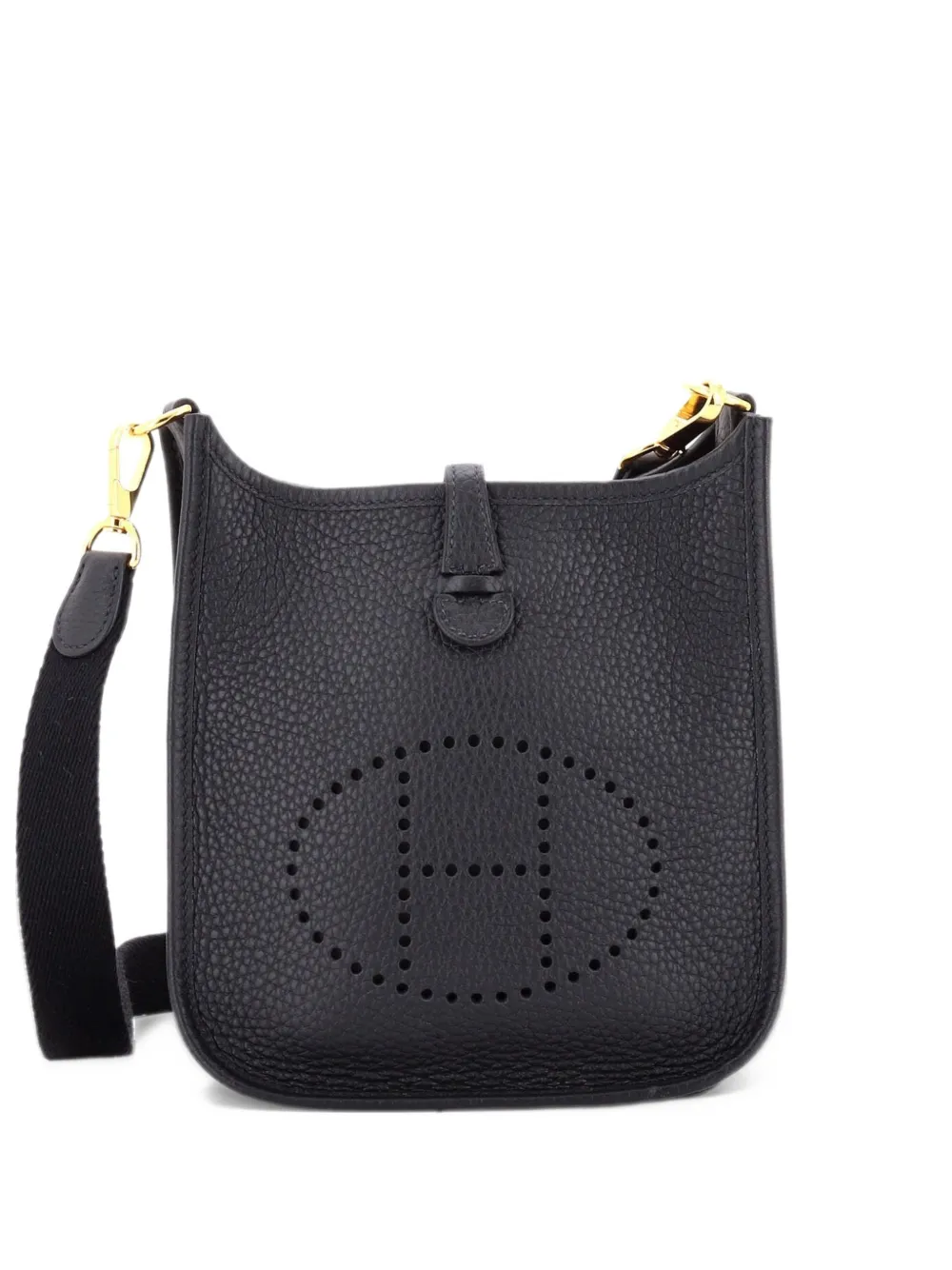 Hermès Pre-Owned Evelyne Bag Gen III Clemence TPM crossbody bag - Nero