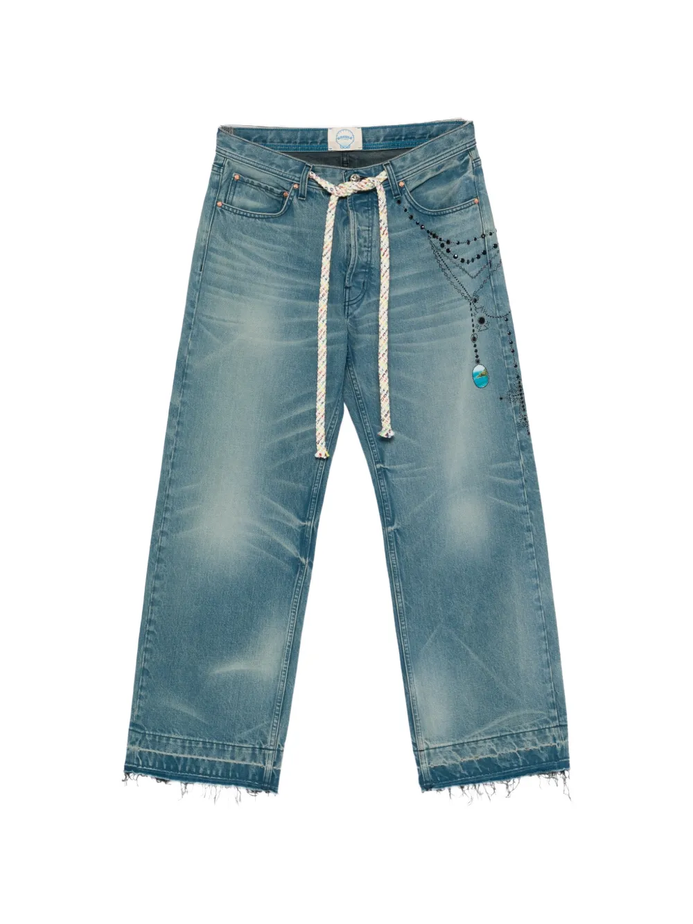 ERCOLE STUDIO straight-leg cotton jeans - Blu