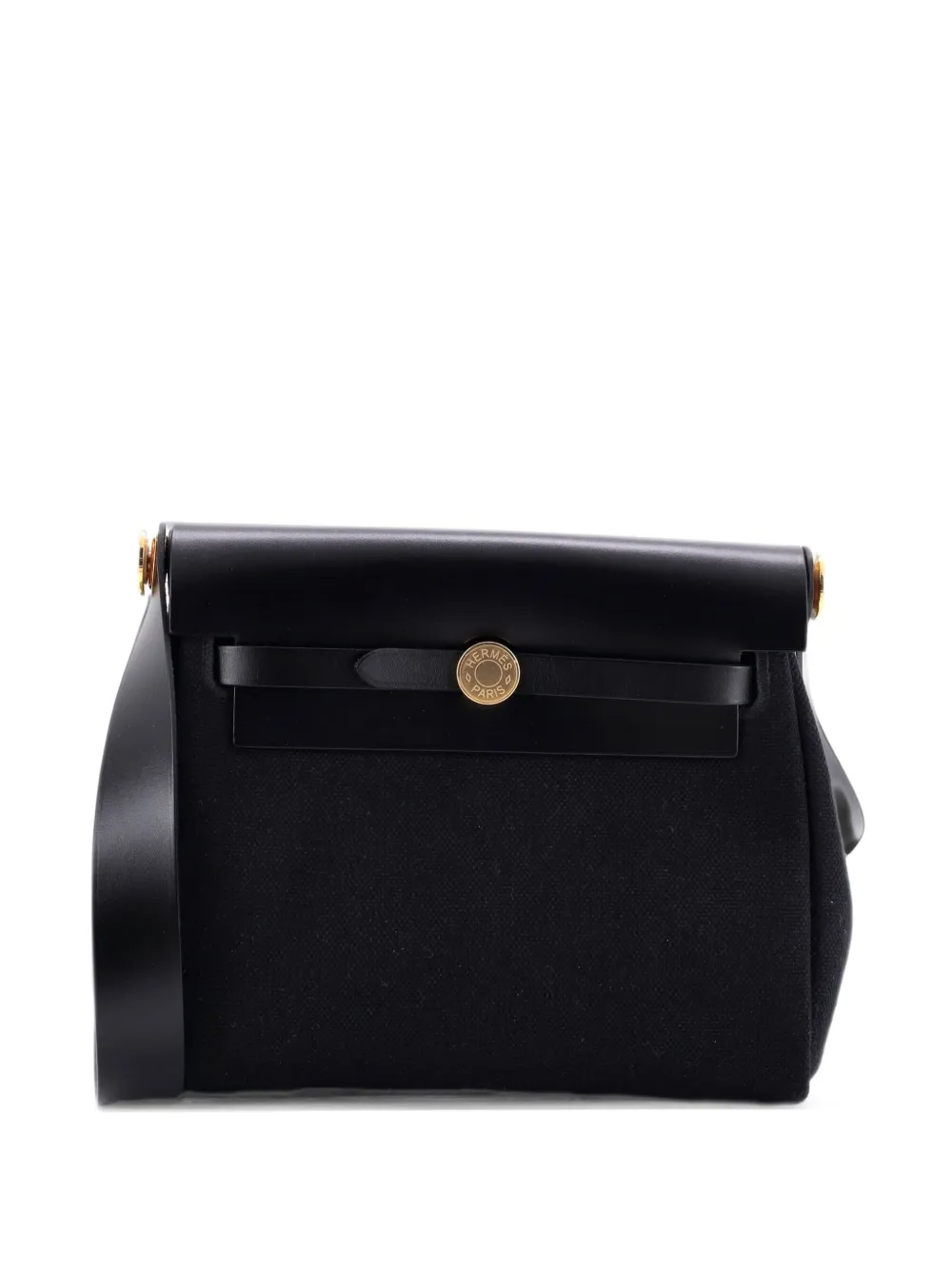 Hermès Pre-Owned Herbag Zip Toile and Leather 20 shoulder bag - Black