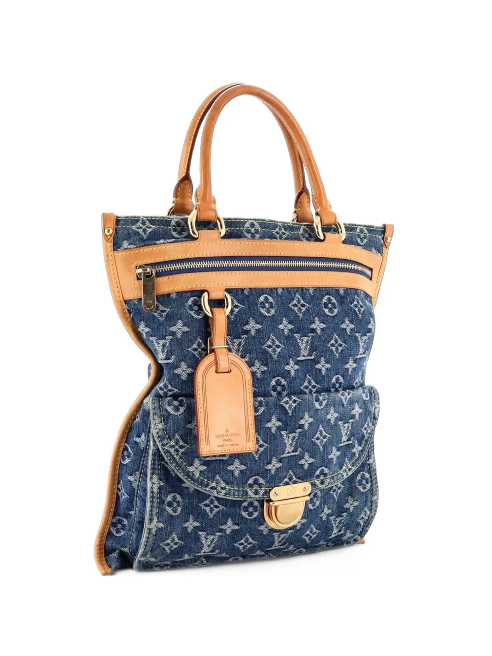 Louis Vuitton Pre-Owned Sac Plat Bag Denim tote bag - Blue