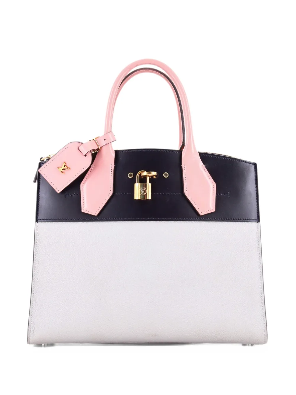 Louis Vuitton Pre-Owned City Steamer Handbag Leather MM tote bag - Grey
