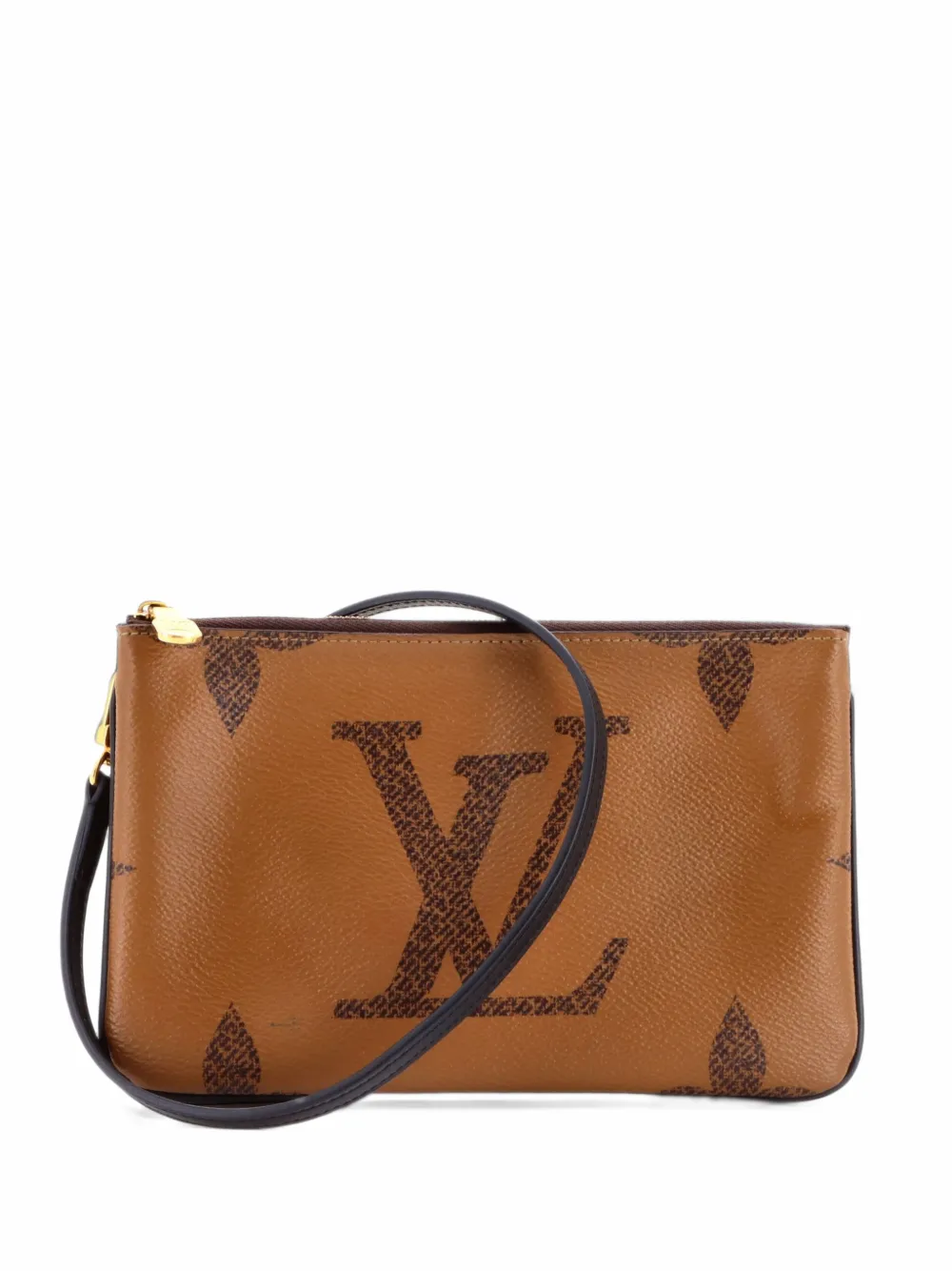 Louis Vuitton Pre-Owned Double Zip Pochette Reverse Monogram Giant clutch bag - Brown