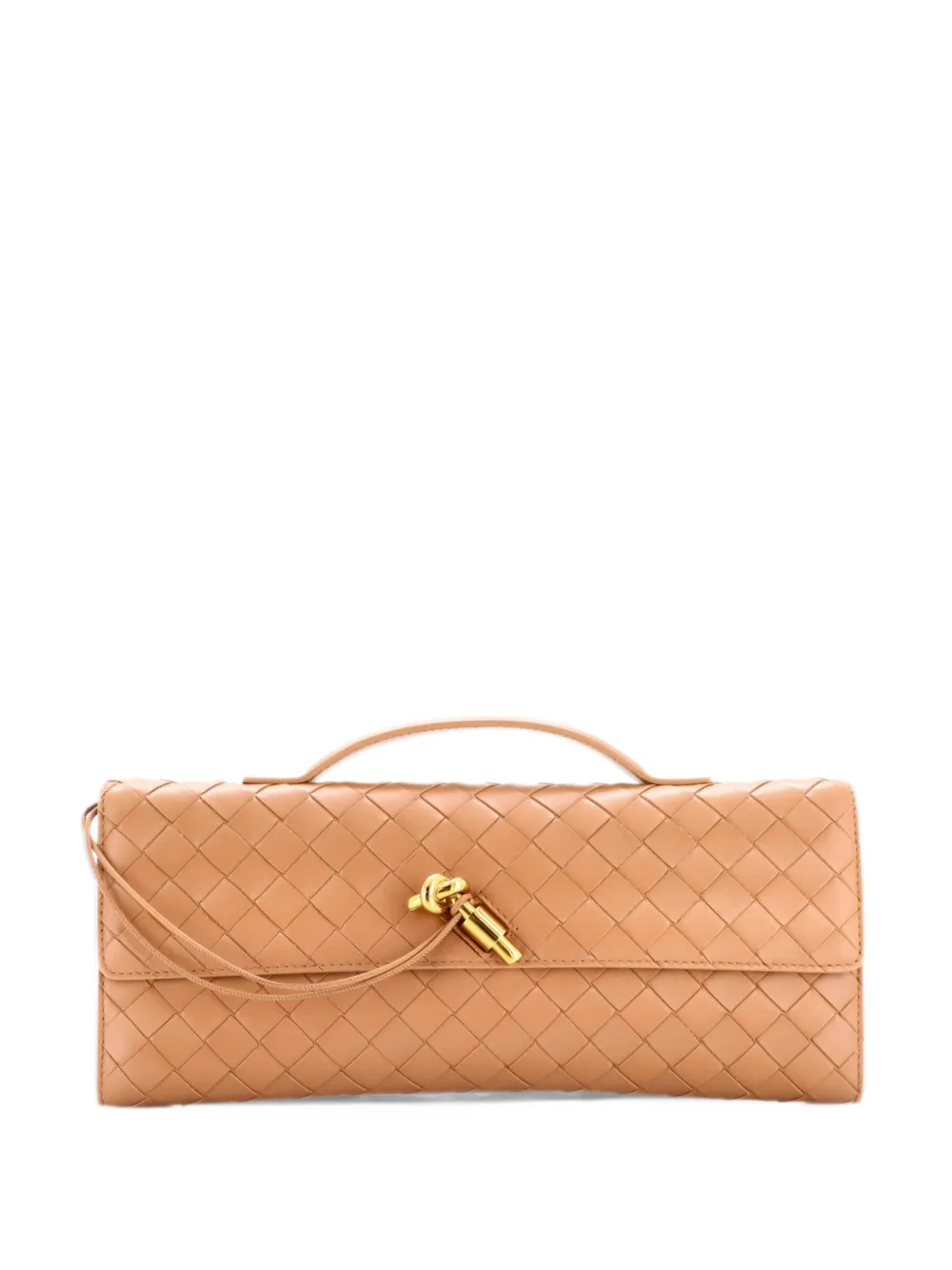 Bottega Veneta Pre-Owned Andiamo Top Handle Intrecciato Nappa Long clutch bag - Brown