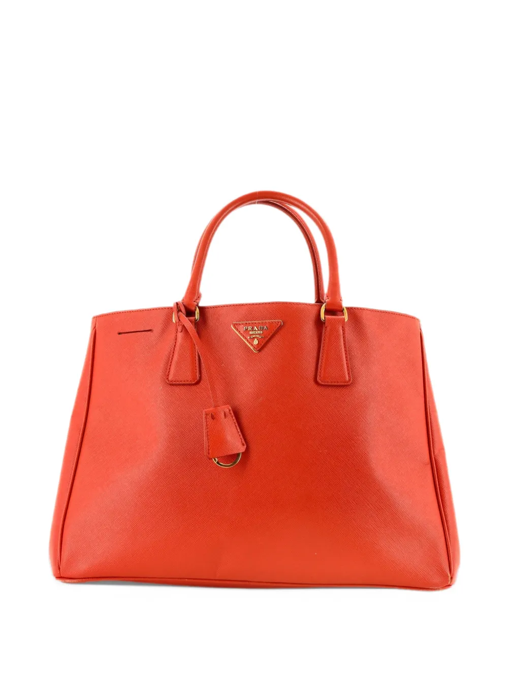 Prada Pre-Owned Lux Open Vernice Saffiano Leather Large tote bag - Arancione