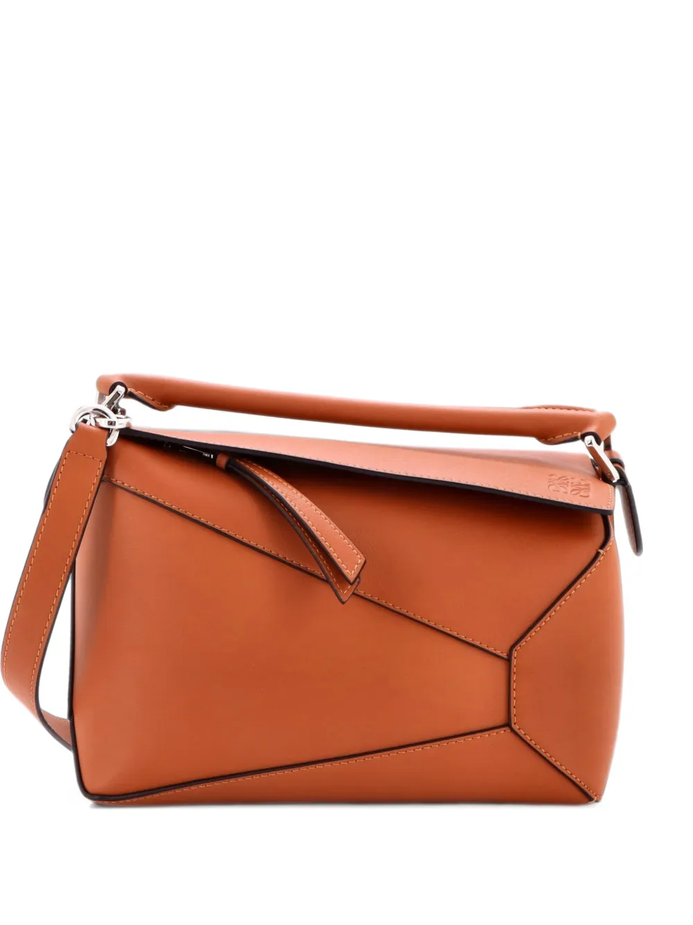Loewe Pre-Owned Puzzle Bag Leather Small satchel - Marrone