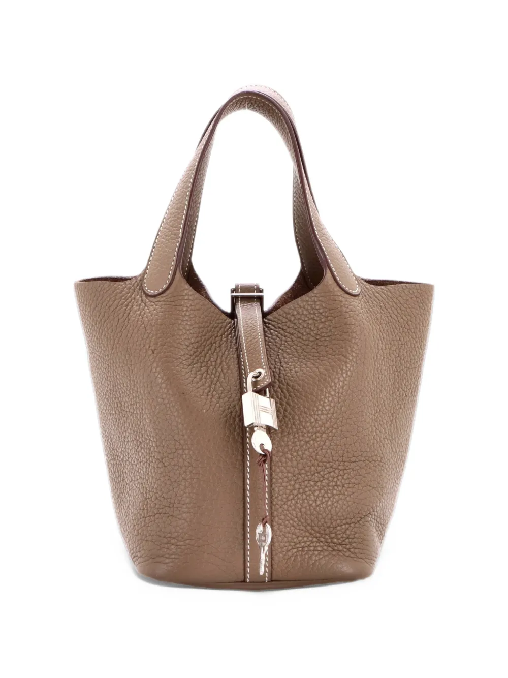 Hermès Pre-Owned Picotin Lock Bag Clemence PM bucket bag - Grey