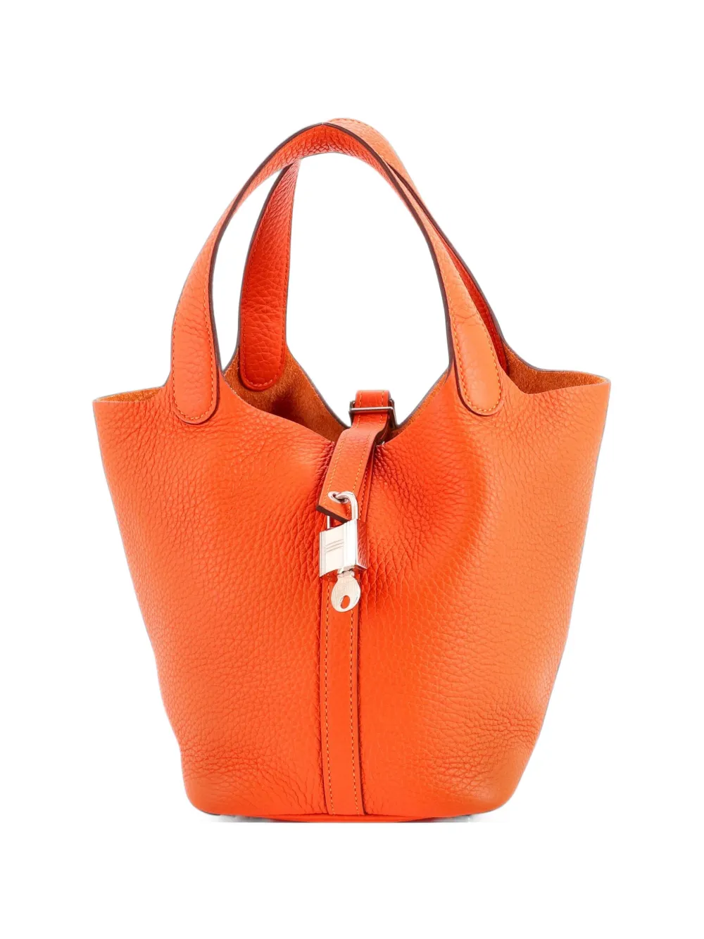 Hermès Pre-Owned Picotin Lock Bag Clemence PM bucket bag - Orange