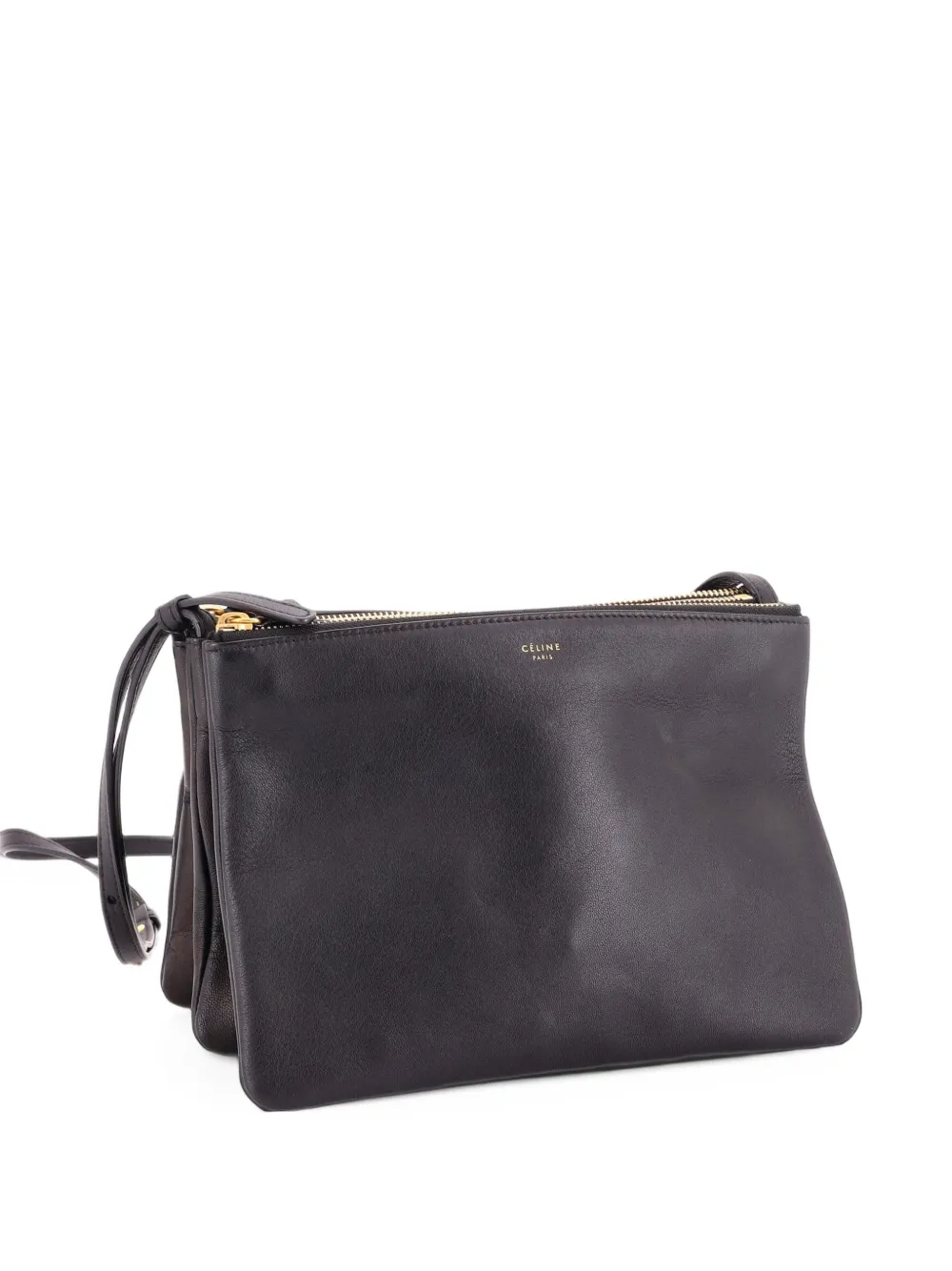 Celine Pre-Owned Trio Leather Large crossbody bag - Blu
