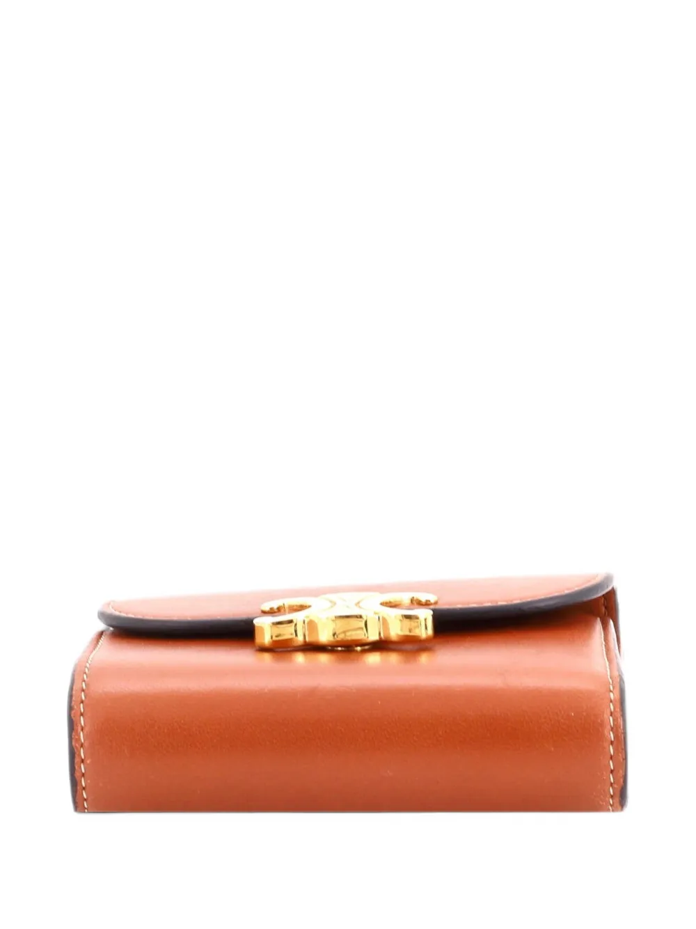 Celine Pre-Owned Triomphe Trifold Wallet Leather small wallets - Brown