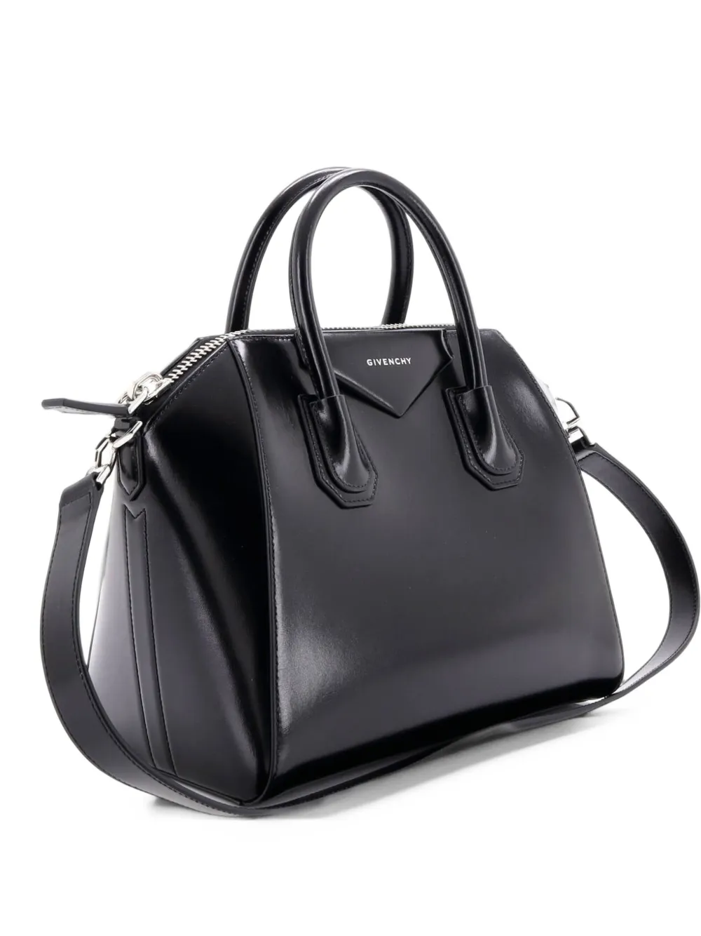 Givenchy Pre-Owned Antigona Bag Glazed Leather Small satchel - Nero