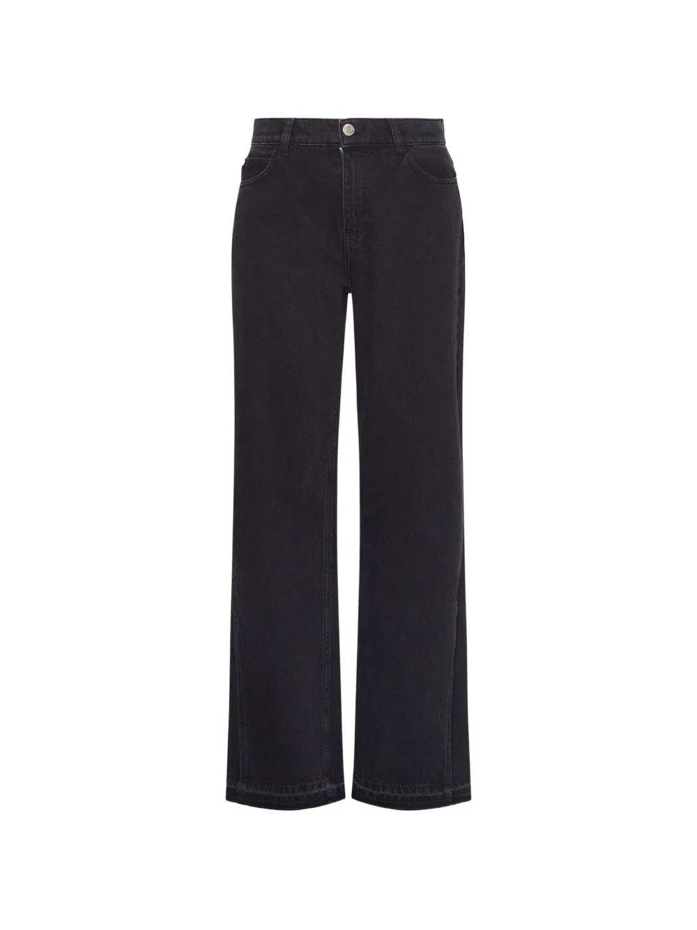 STEL split-hem frayed jeans - Nero
