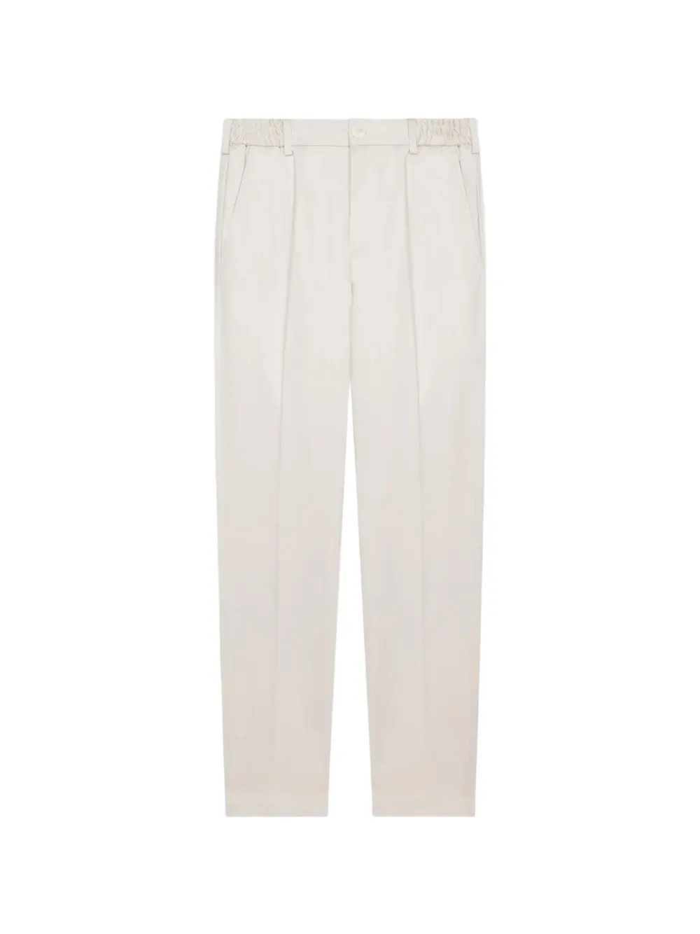 Valenza tapered-leg cotton trousers - Bianco