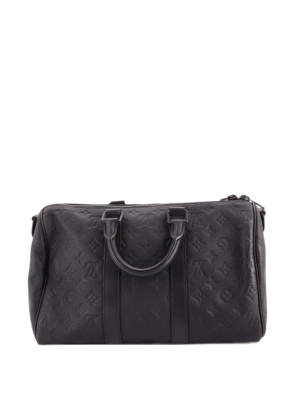 Louis Vuitton Pre-Owned Keepall Bandouliere Bag Monogram Taurillon Leather 35 travel bag - Black