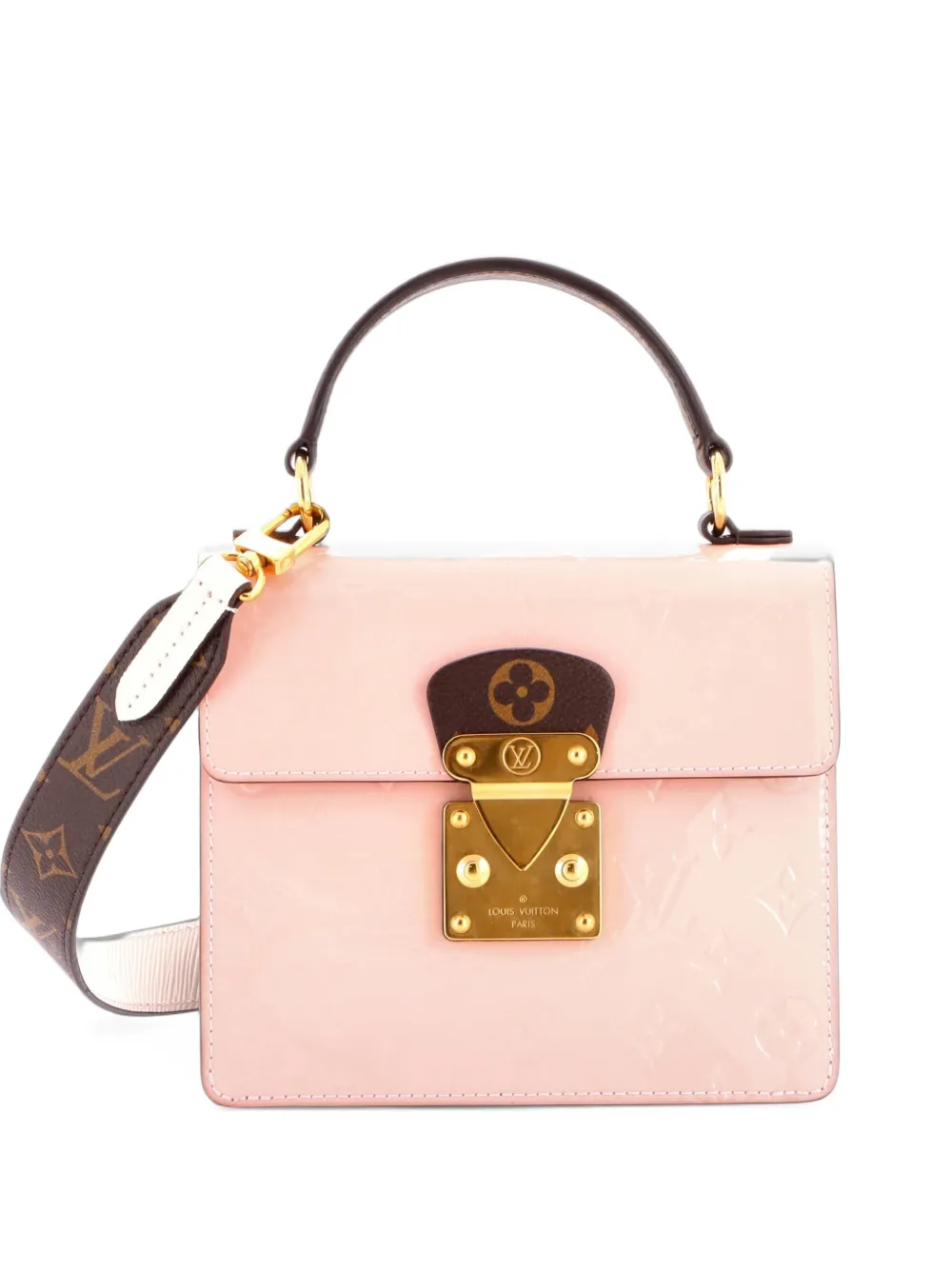 Louis Vuitton Pre-Owned Spring Street NM Handbag Monogram Vernis with Monogram Canvas and Epi Leather shoulder bag - Pink