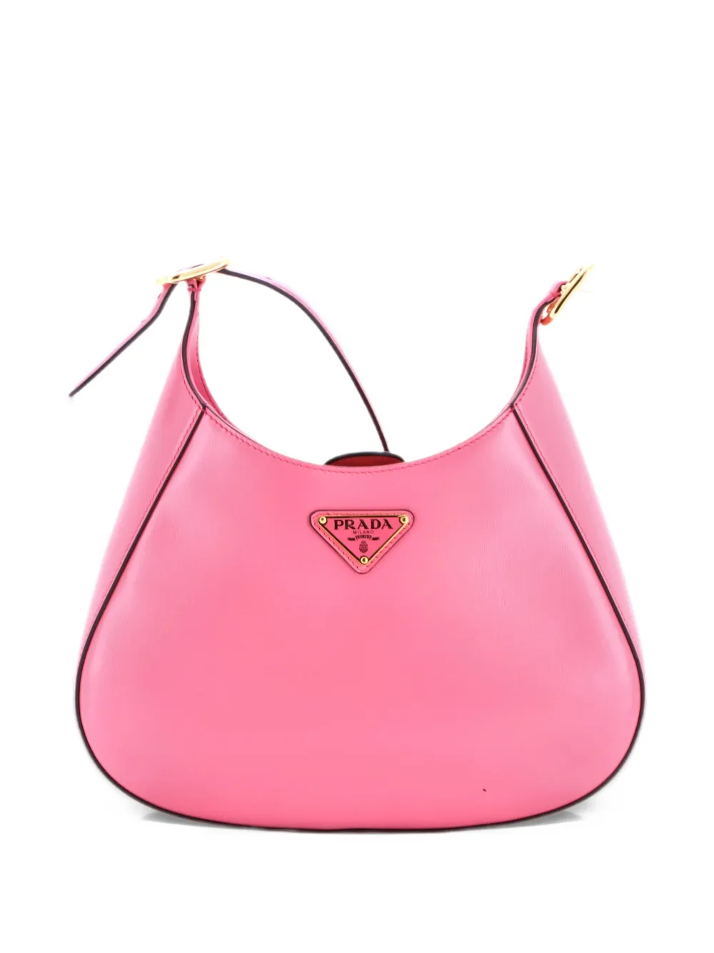 Prada Pre-Owned Cleo Shoulder Bag Box Calf Medium hobo bag - Rosa