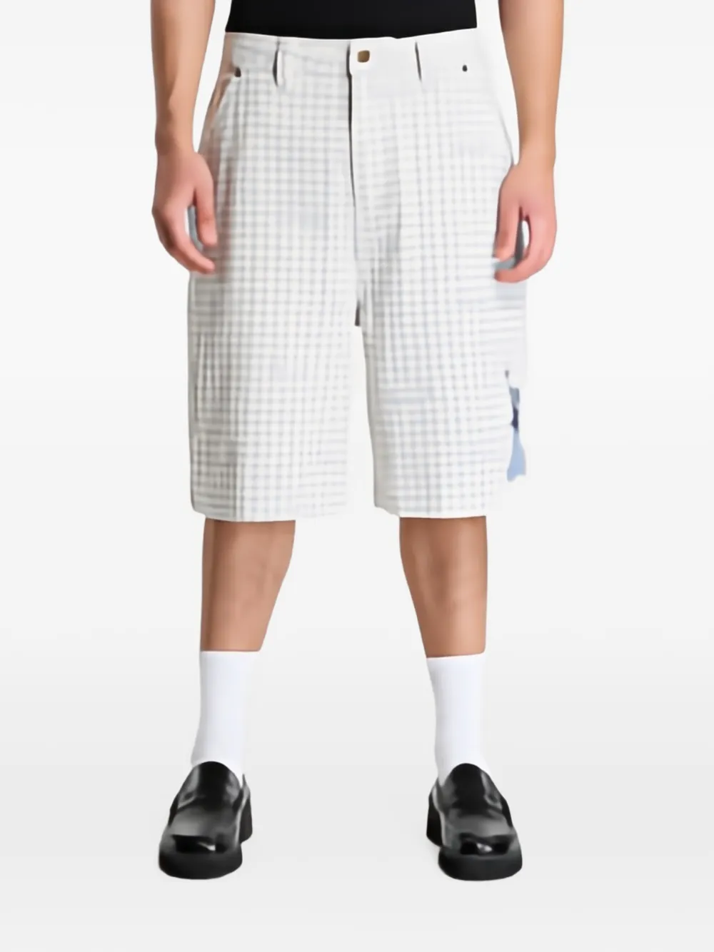 Ripndip Hard In Da Paint gingham-check shorts - Blu