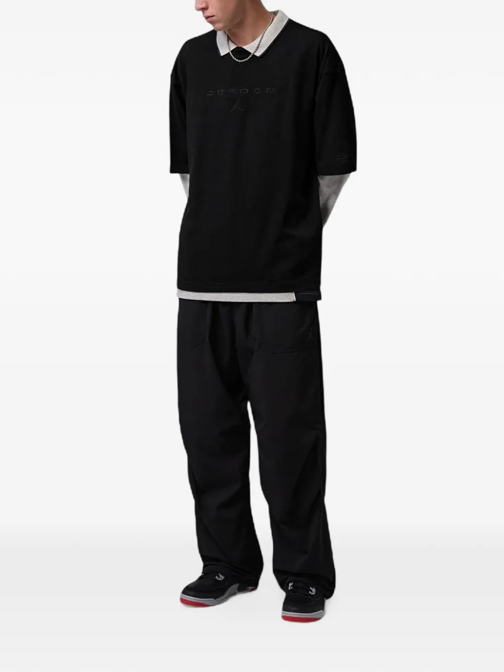 Jordan Flight oversized T-Shirt Zwart