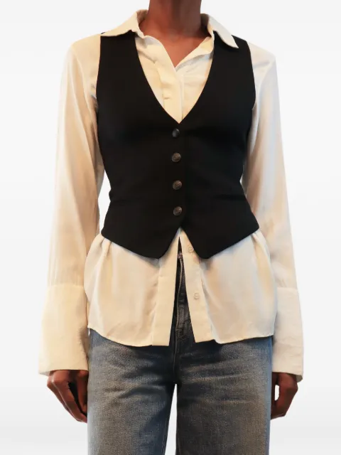 rag & bone V-neck button-up waistcoat