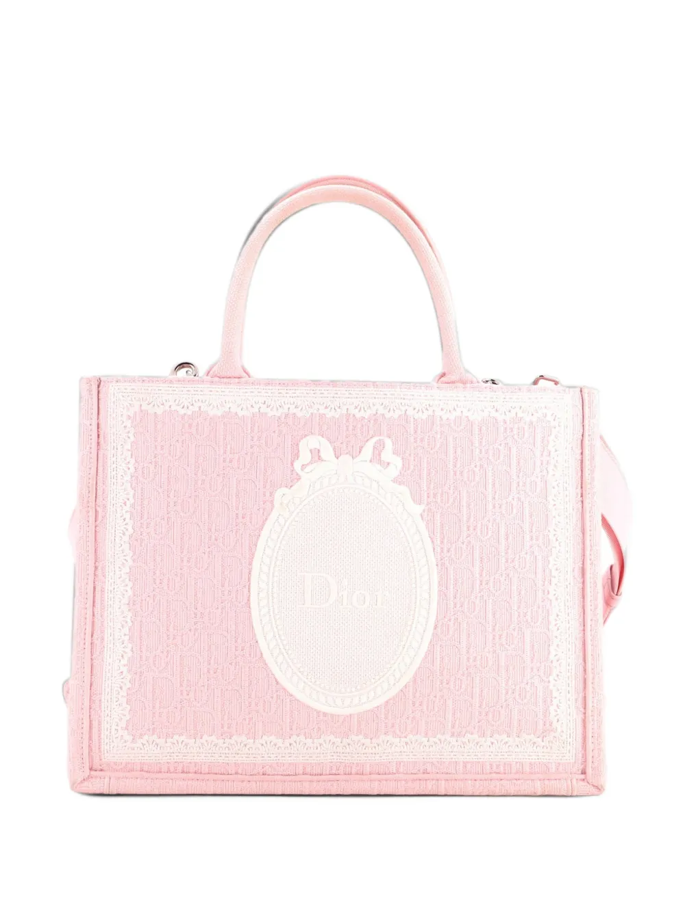 Christian Dior Pre-Owned DiorAmour Book Oblique Jacquard Medium tote bag - Pink