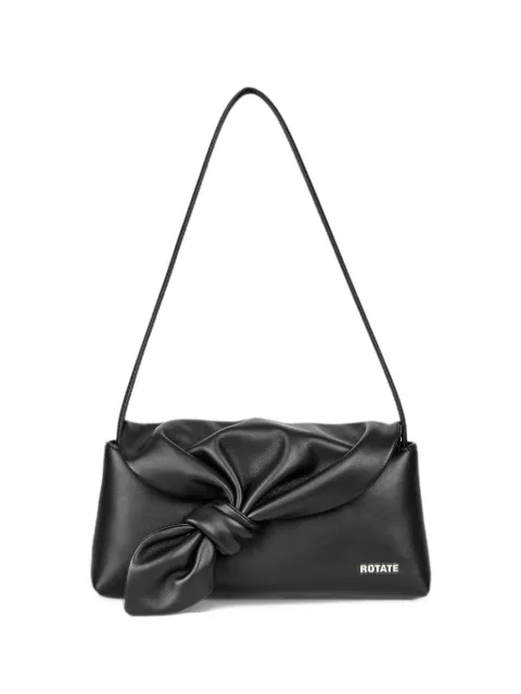 ROTATE BIRGER CHRISTENSEN mini leather drape bag black