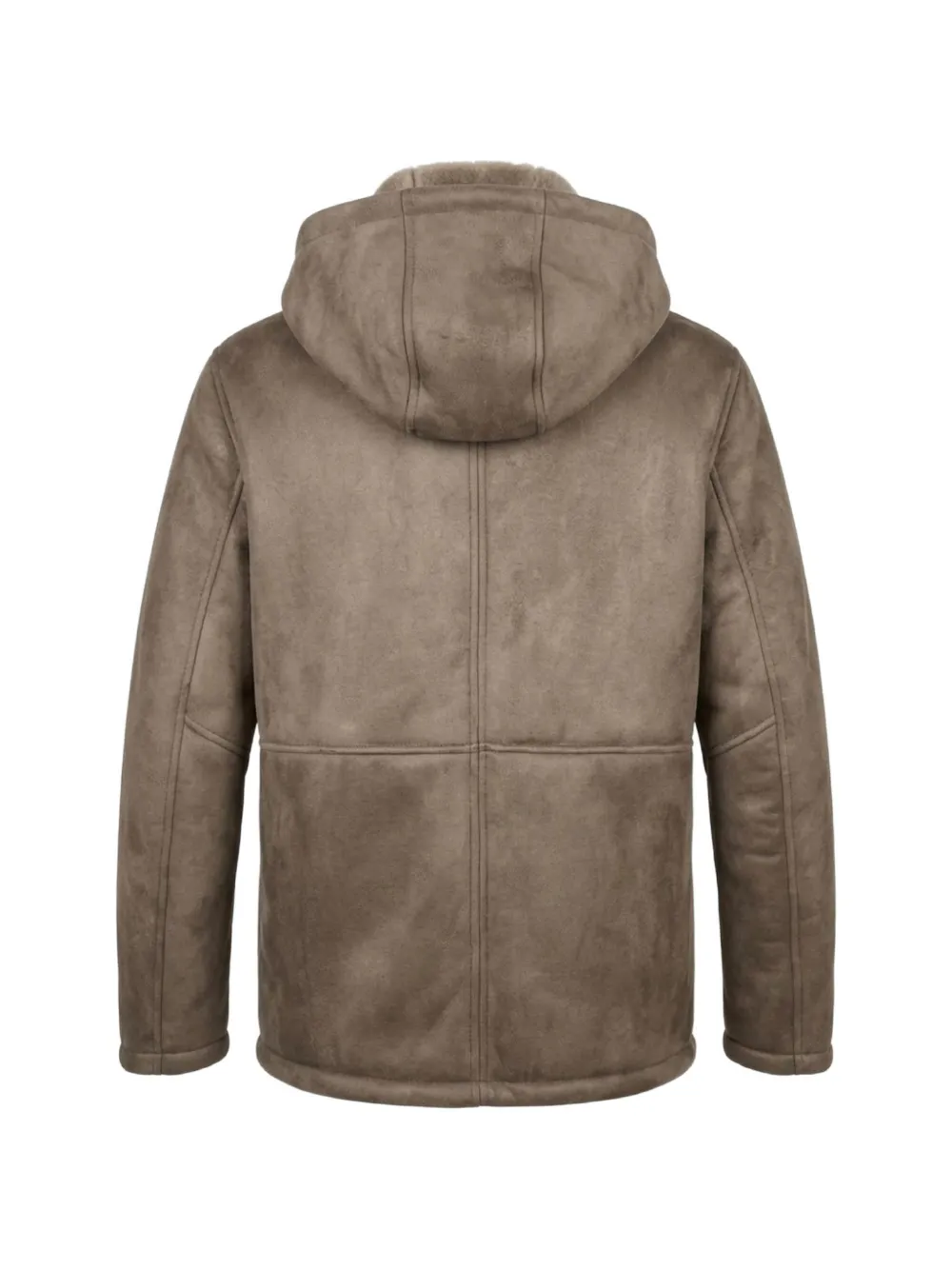 Daniele Alessandrini hooded faux-suede jacket Bruin