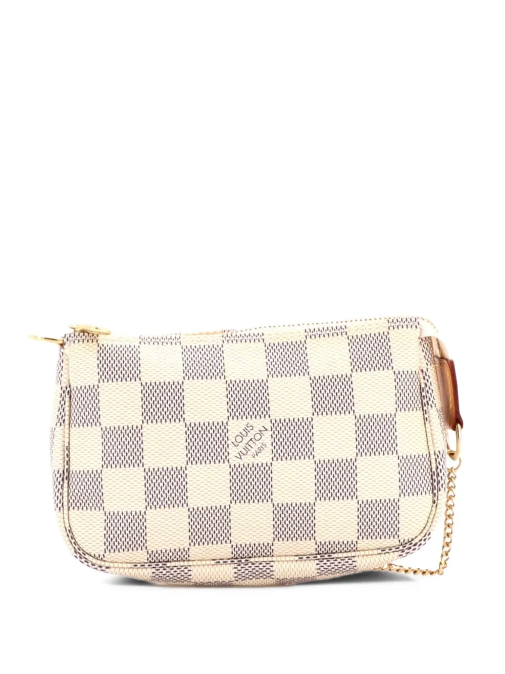 Louis Vuitton Pre-Owned Pochette Accessoires Damier Mini clutch bag - Bianco