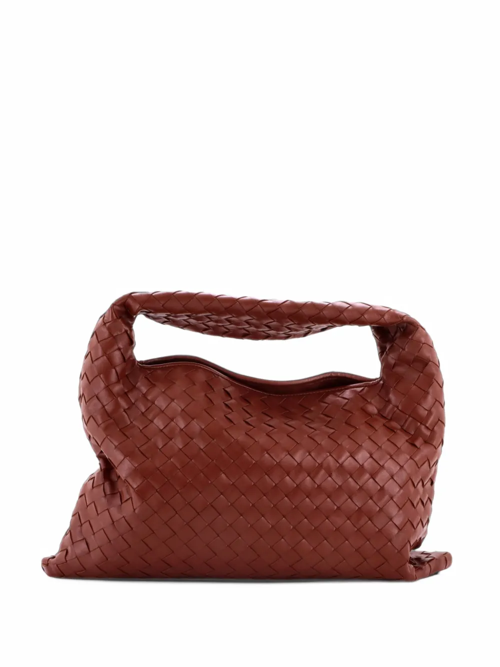 Bottega Veneta Pre-Owned Hop Intrecciato Leather Small hobo bag - Brown