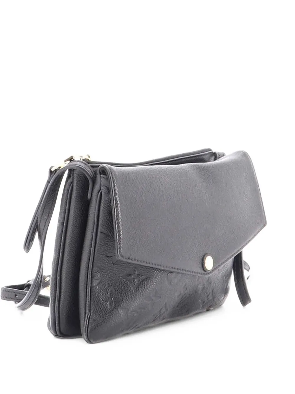 Louis Vuitton Pre-Owned Twice Handbag Monogram Empreinte Leather crossbody bag - Black