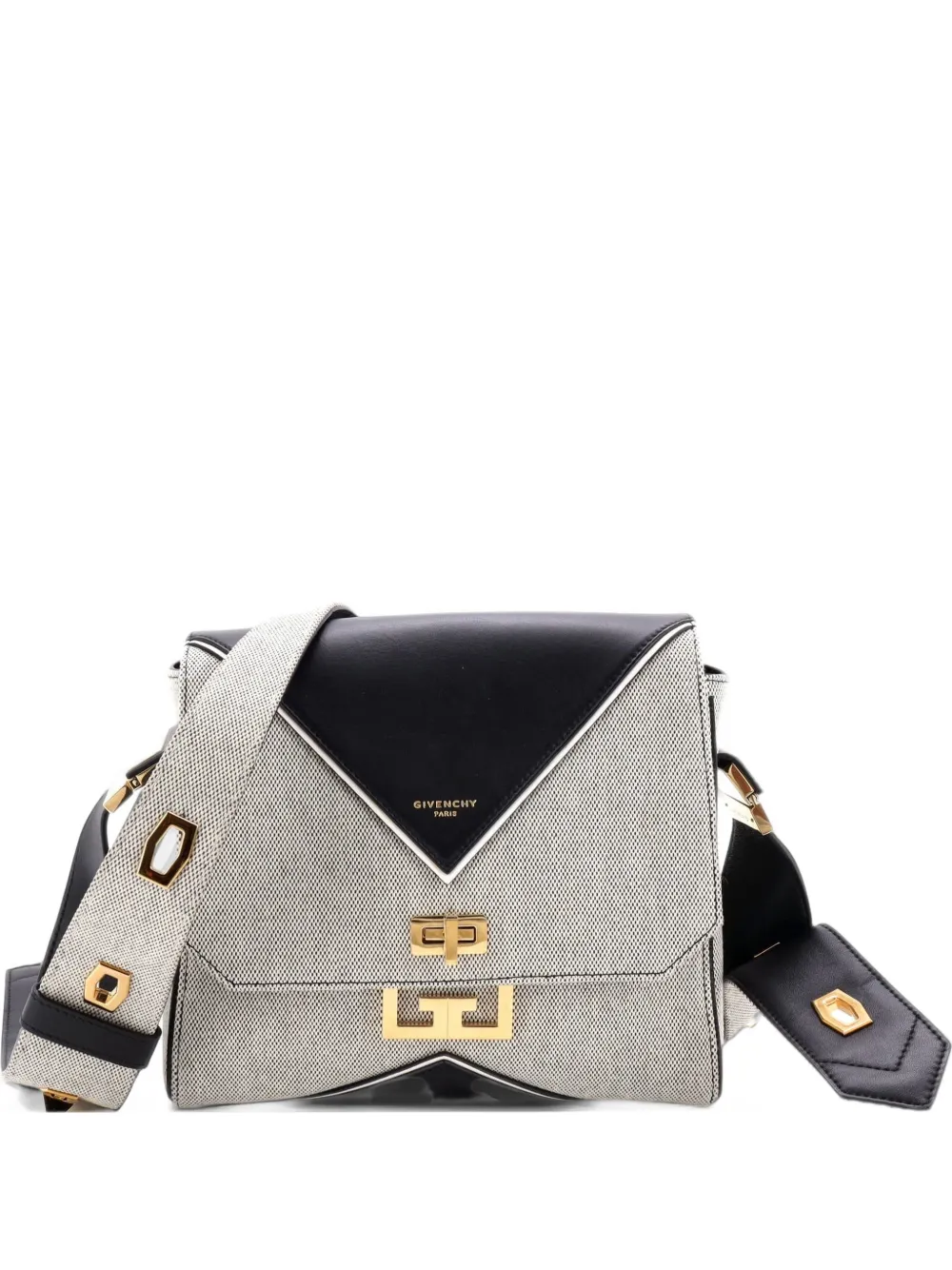 Givenchy Pre-Owned Eden Handbag Canvas and Leather Medium shoulder bag - Nero