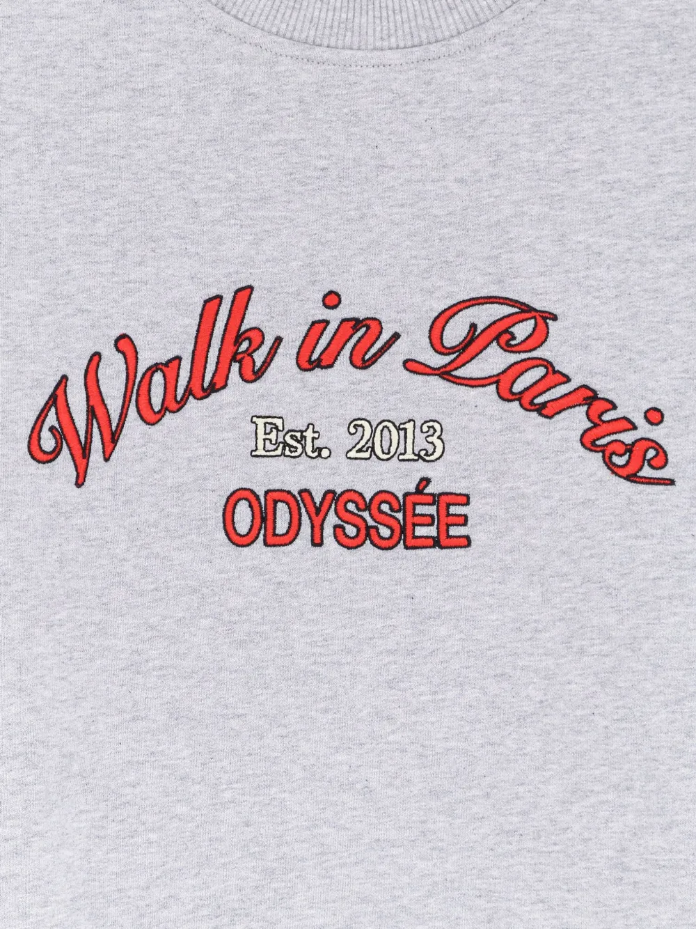 WALK IN PARIS Odyssée embroidered sweatshirt Grijs