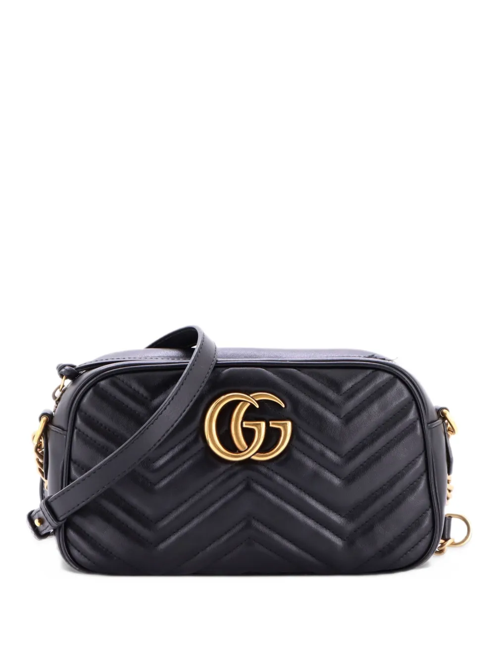 Gucci Pre-Owned GG Marmont Shoulder Bag Matelasse Leather Small crossbody bag - Nero