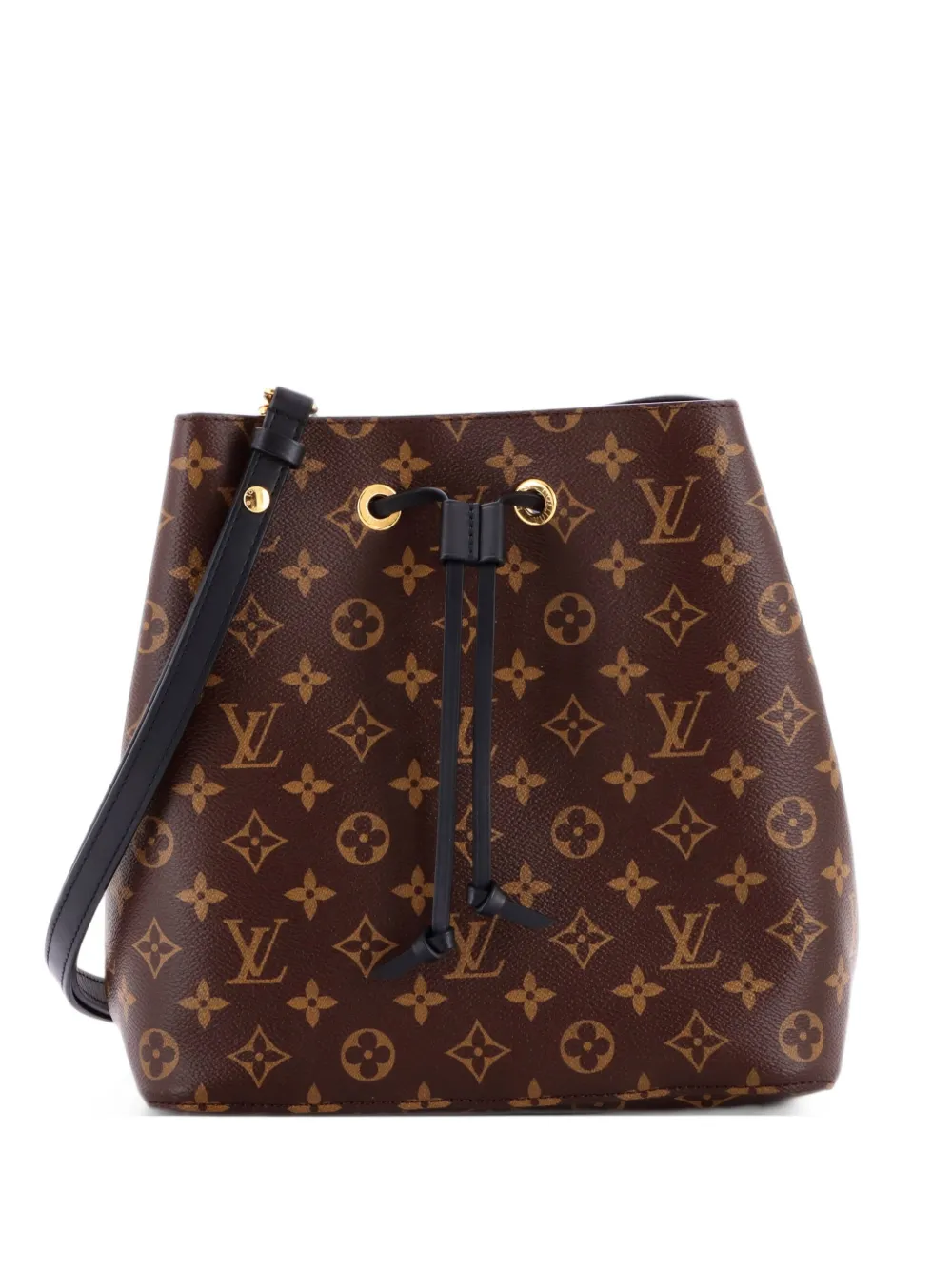 Louis Vuitton Pre-Owned NeoNoe Handbag Monogram Canvas with Leather MM bucket bag - Brown