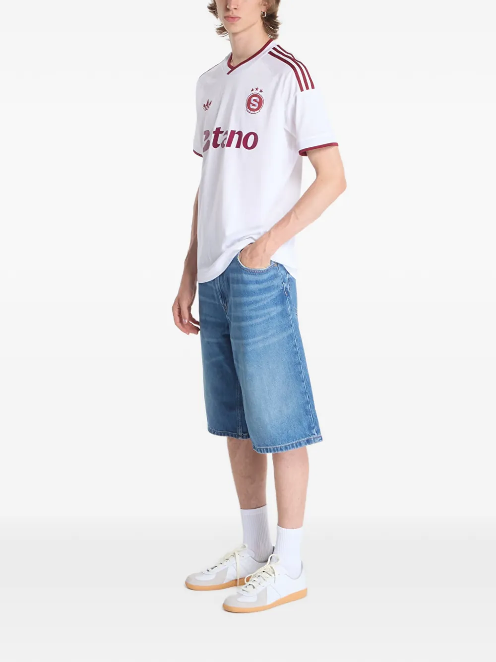 adidas x AC Sparta Prague T-shirt - Bianco