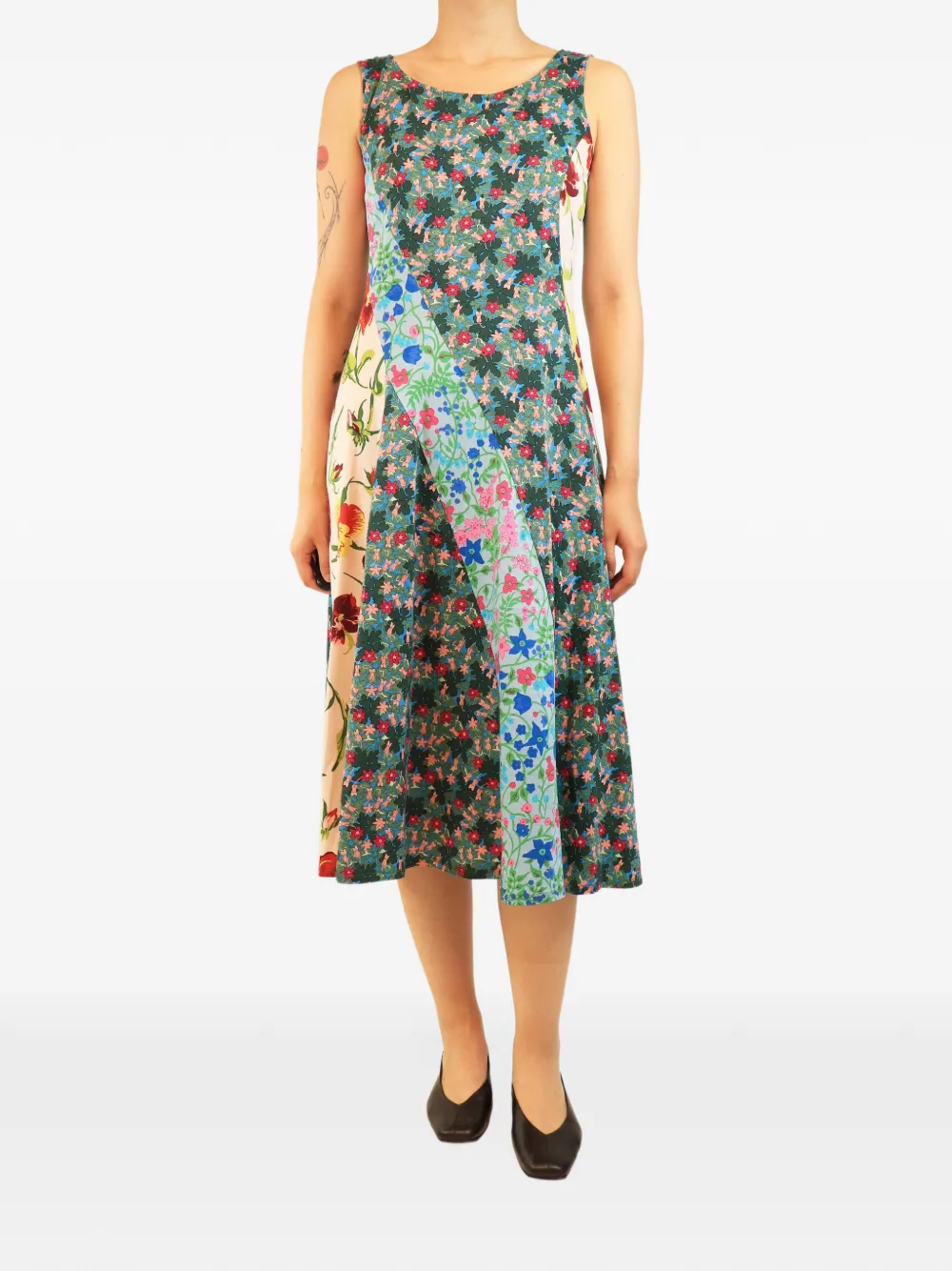 Weekend Max Mara floral-print sleeveless midi dress - Green