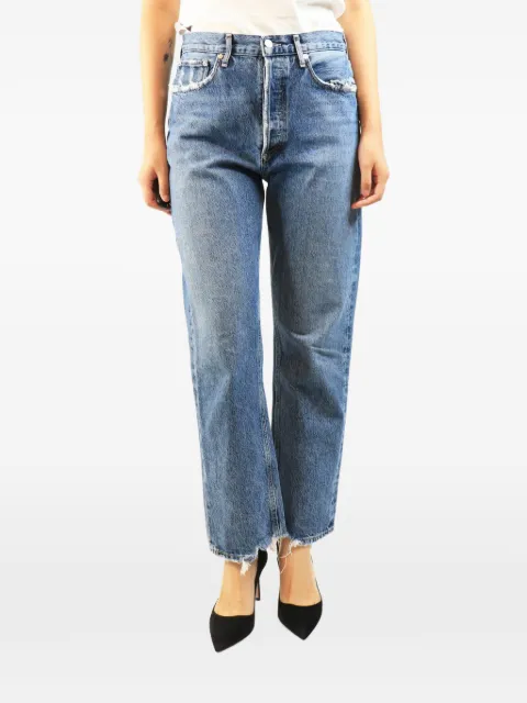 AGOLDE high-waisted straight-leg jeans