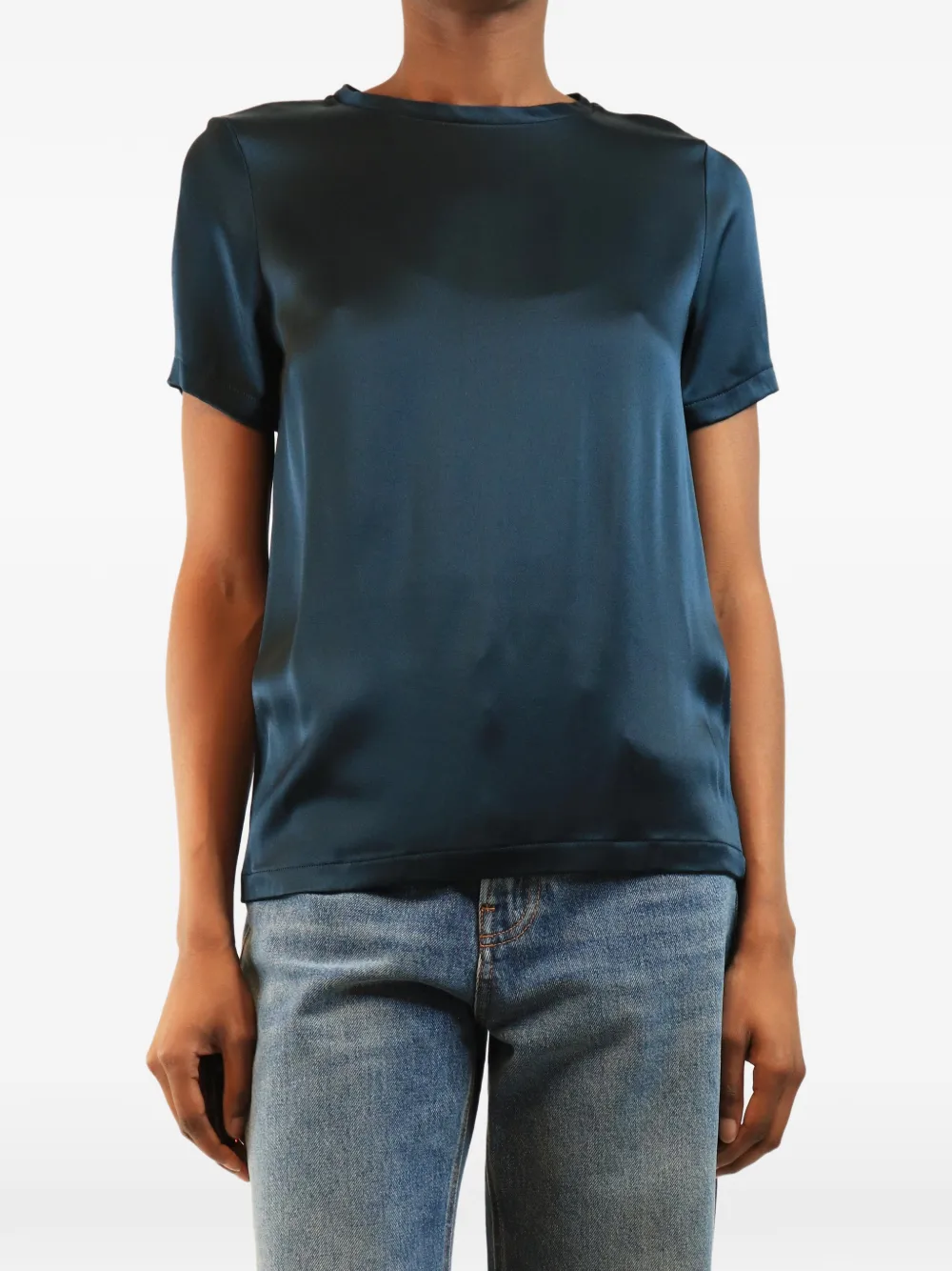 'S Max Mara crew-neck short-sleeve top - Blue
