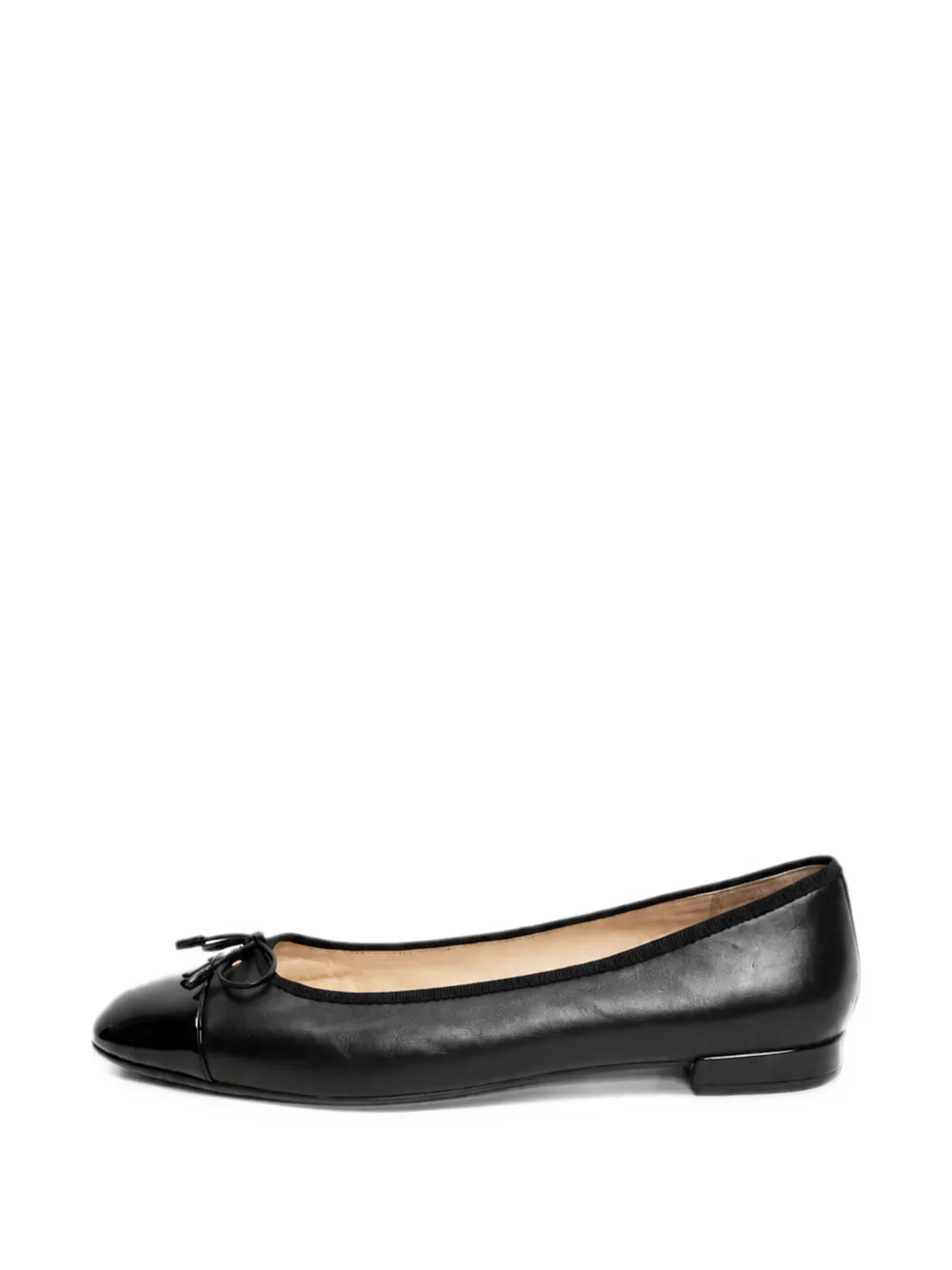 Prada Pre-Owned bow-detail ballet flats - Black