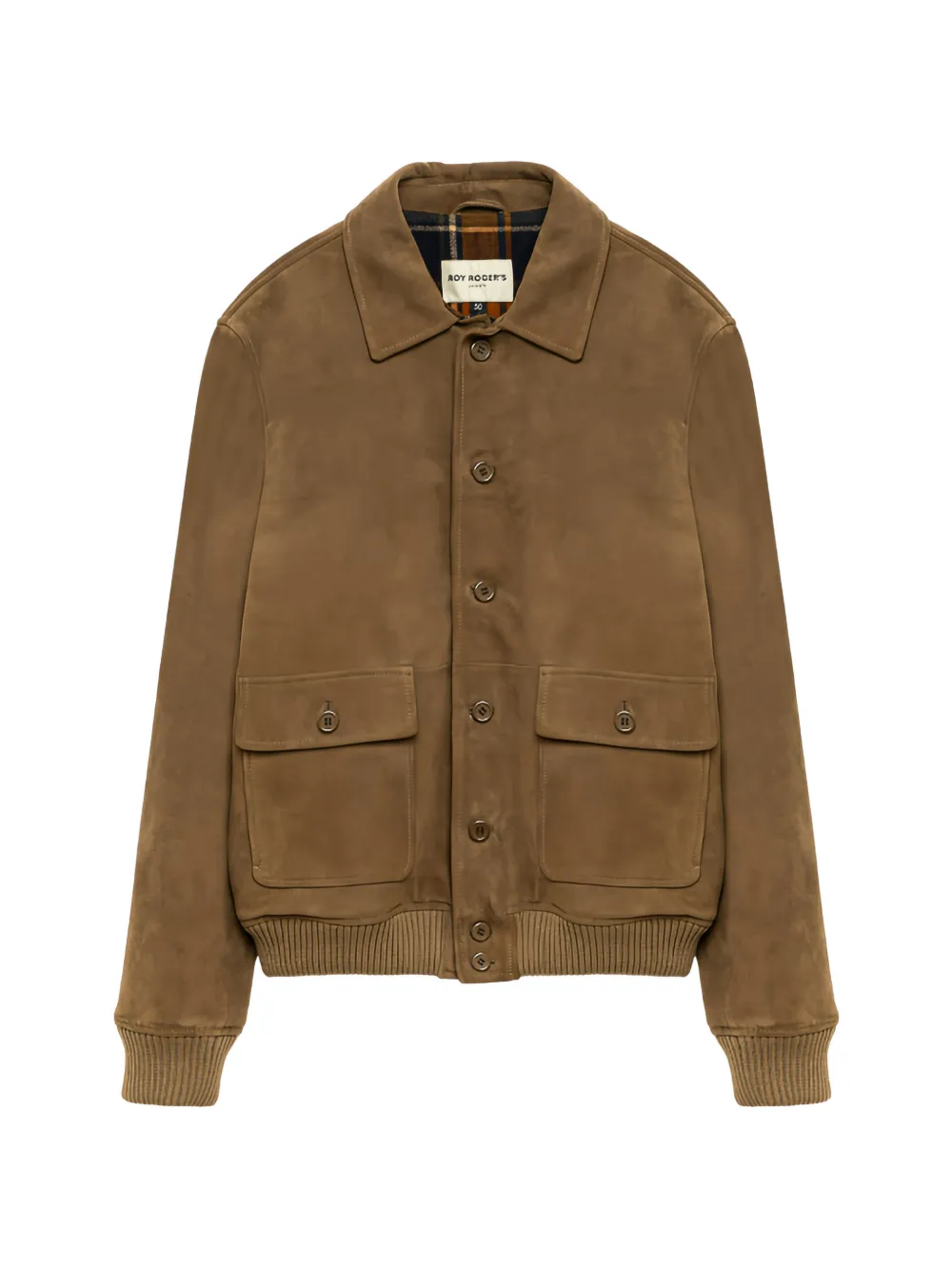 Roy Rogers Newman suede bomber jacket - Marrone