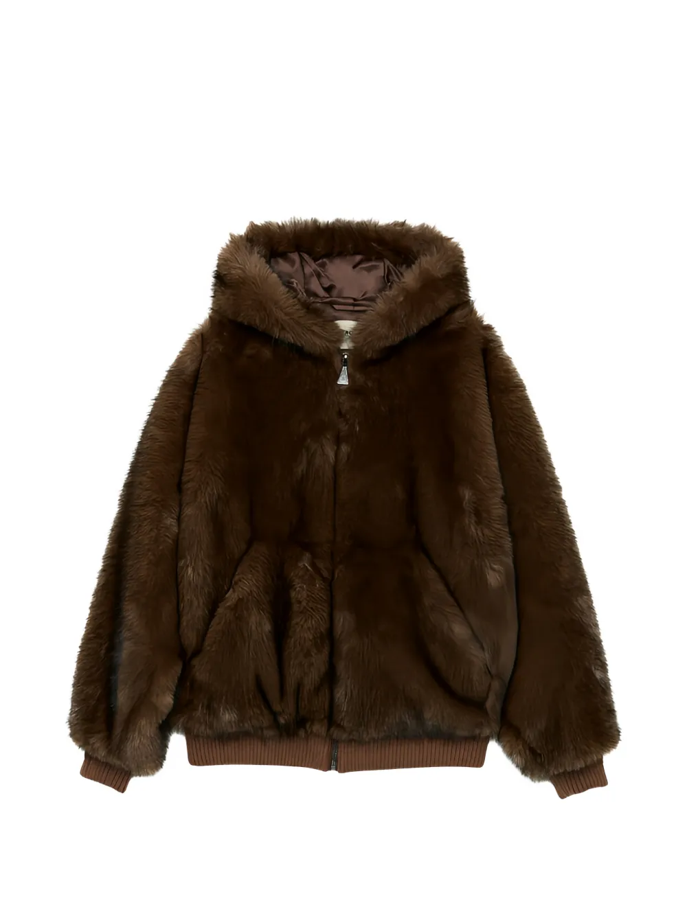Roy Rogers Boxy hooded jacket - Marrone