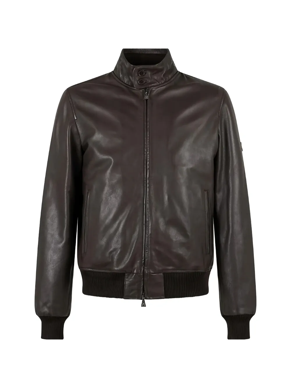 Roy Rogers Barracuda leather jacket - Marrone