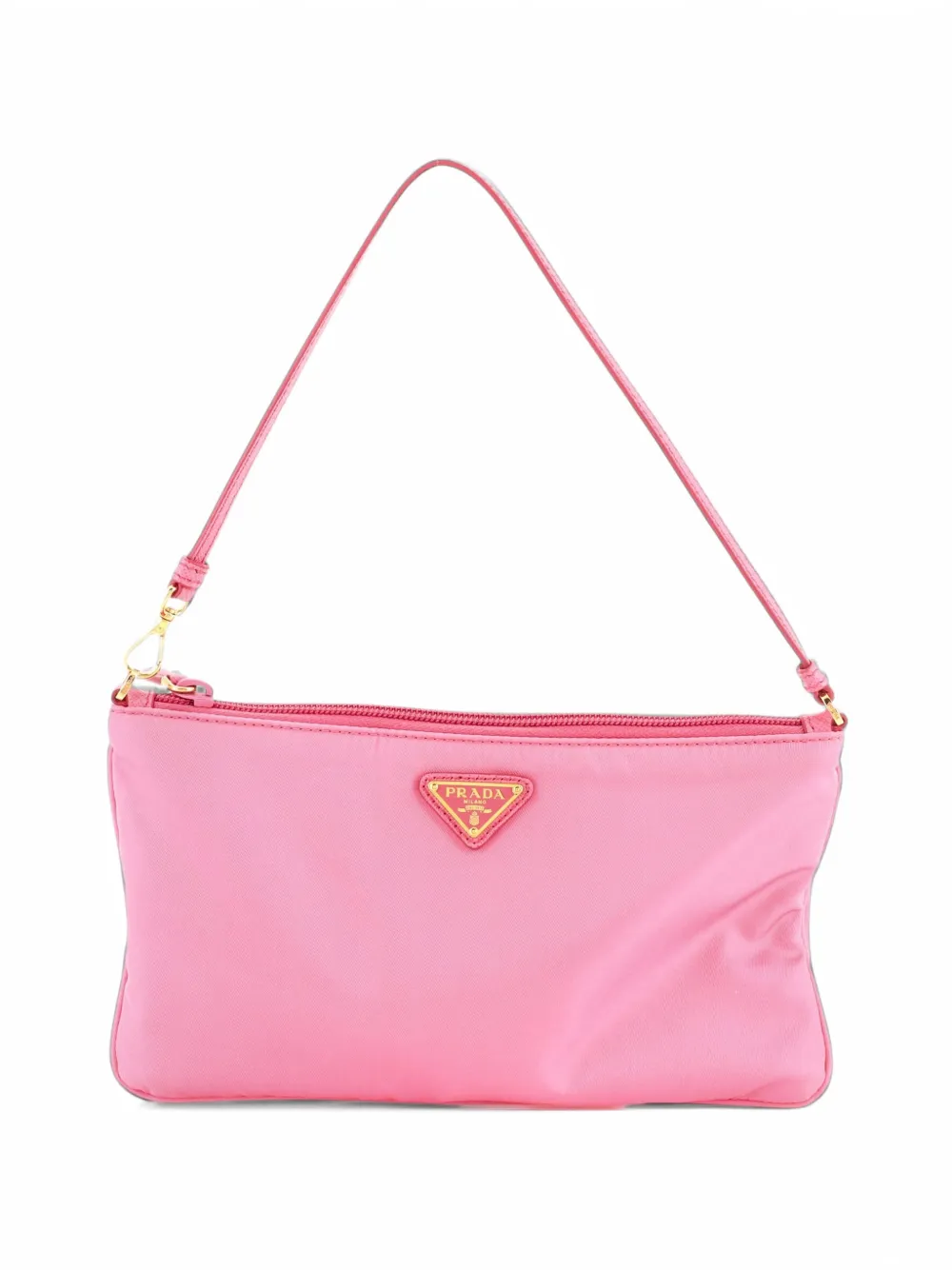 Prada Pre-Owned Pochette Shoulder Bag Tessuto Small hobo bag - Pink