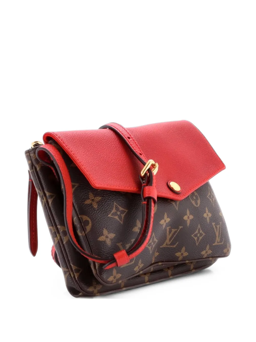 Louis Vuitton Pre-Owned Twice Handbag Monogram Canvas and Leather crossbody bag - Red