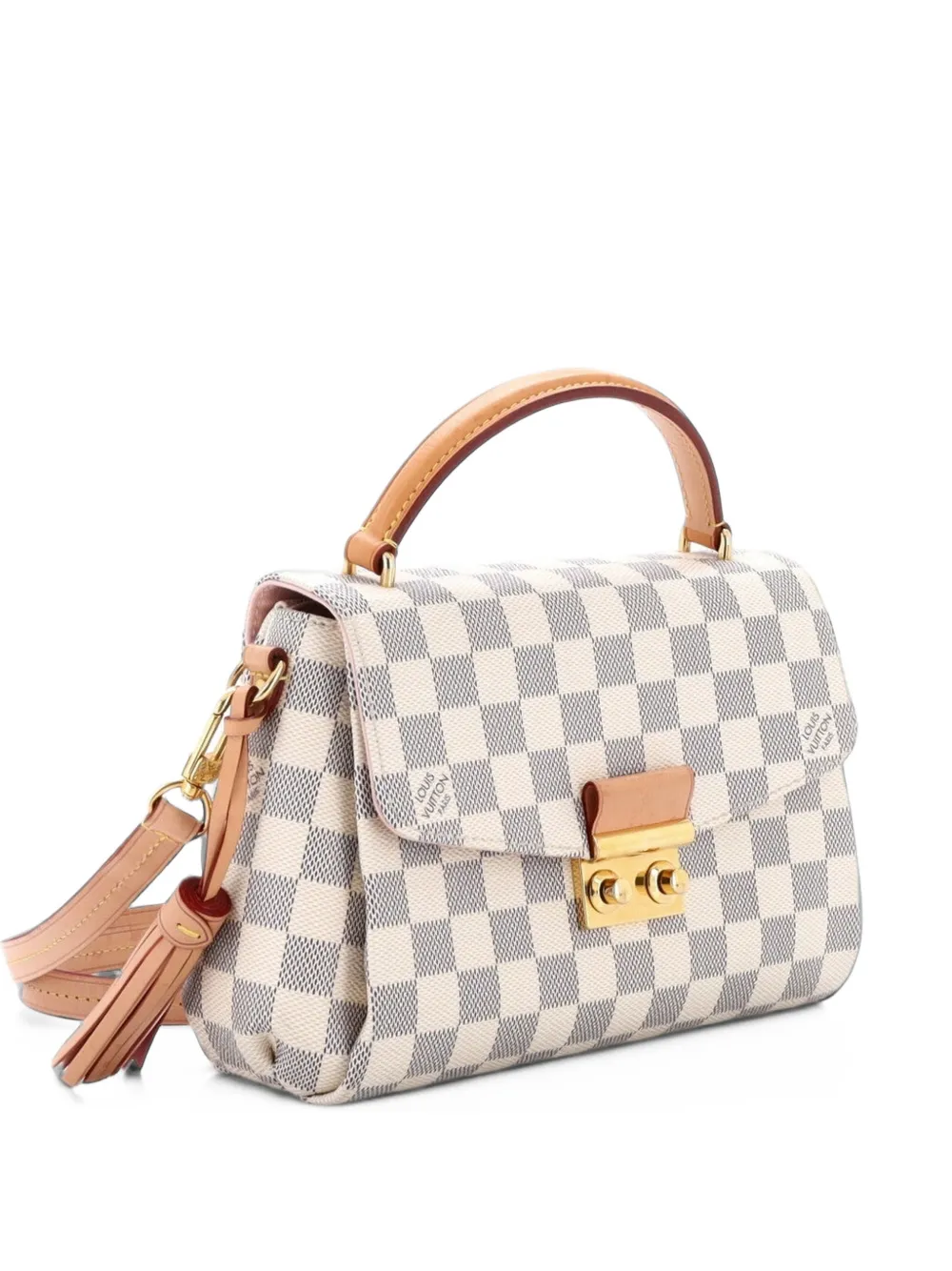 Louis Vuitton Pre-Owned Croisette Handbag Damier crossbody bag - White