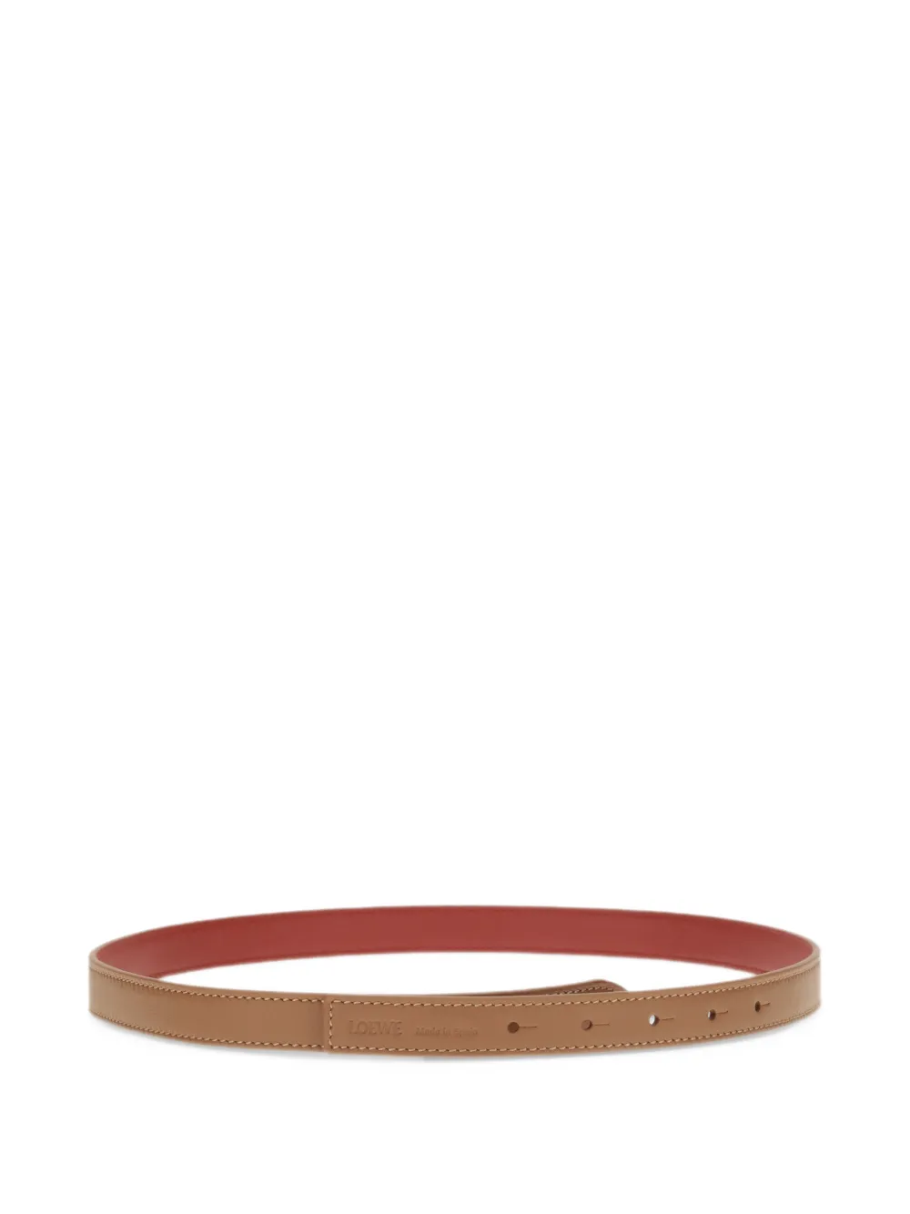 LOEWE reversible leather belt - Marrone