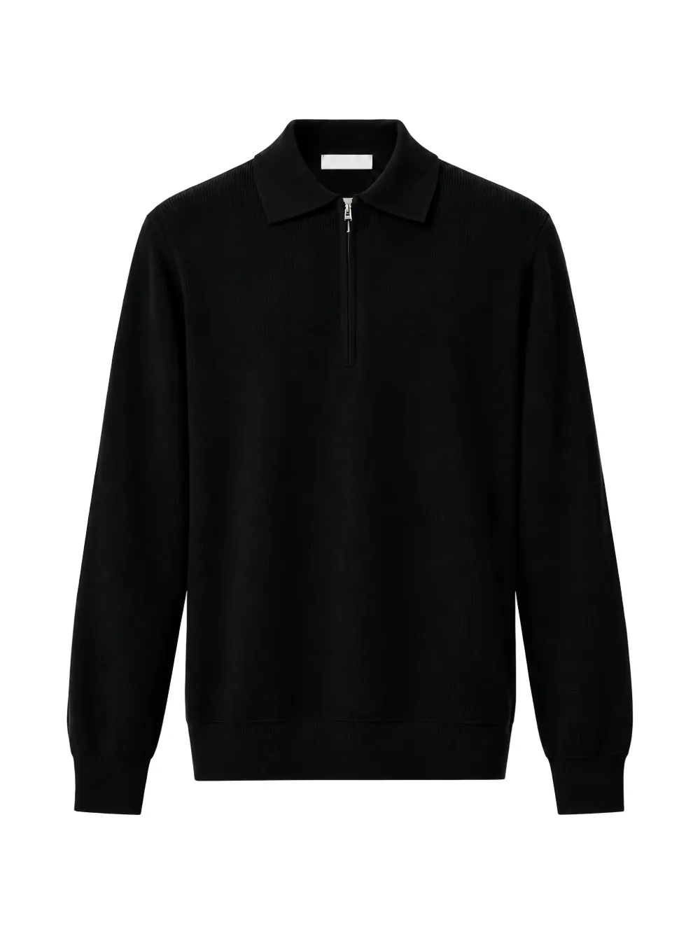 DIKTAT half-zip long-sleeve polo shirt - Nero