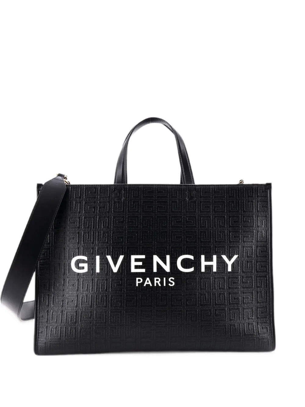 Givenchy Pre-Owned G- 4G Embossed Coated Canvas Medium tote bag - Nero