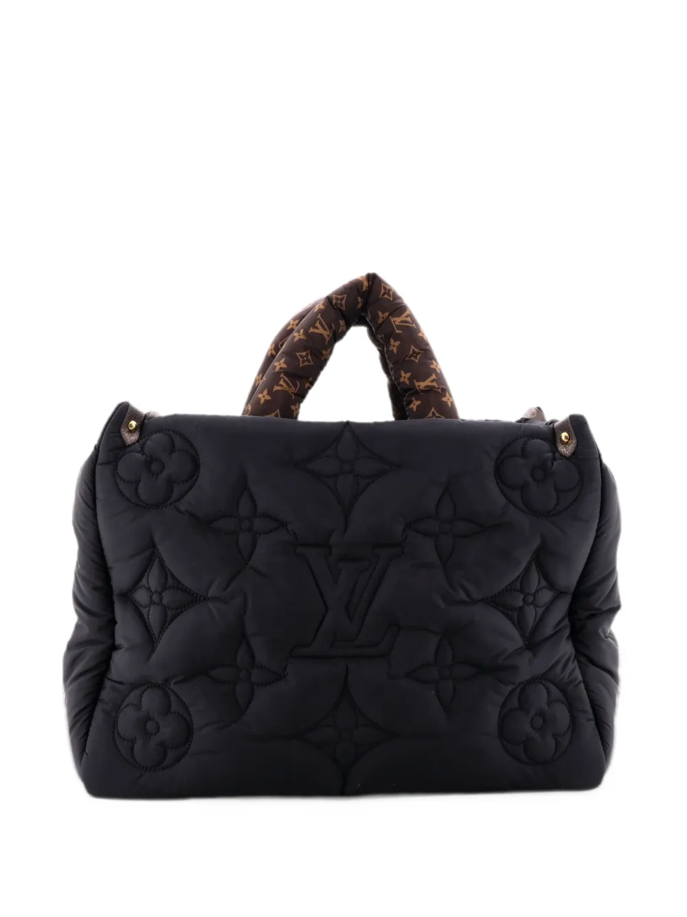 Louis Vuitton Pre-Owned Pillow OnTheGo Tote Monogram Quilted Econyl Nylon MM satchel - Black